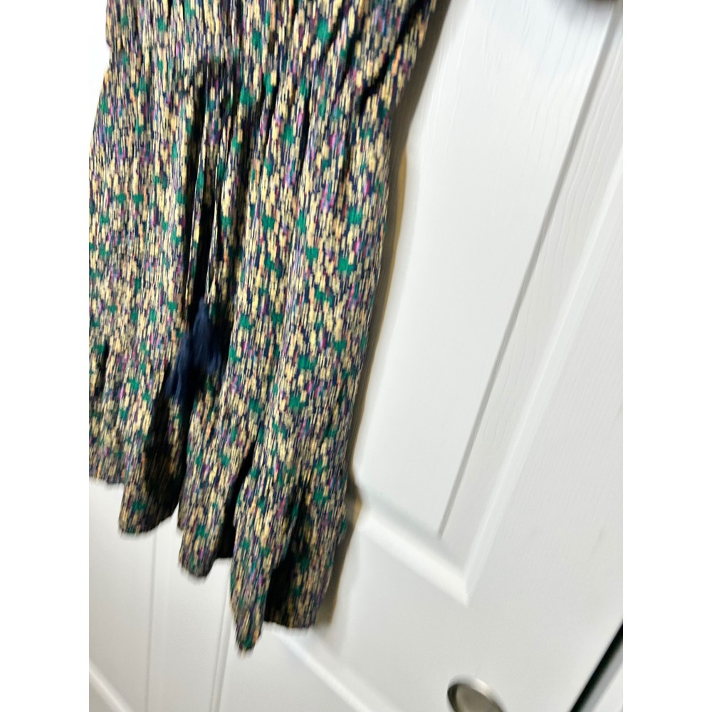 Flag & Anthem Floral Mini Dress Large Tassel Ruffle - Picture 2 of 7